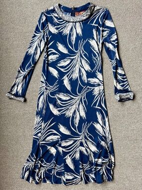 Tory Burch Blue Dress Size MEDIUM